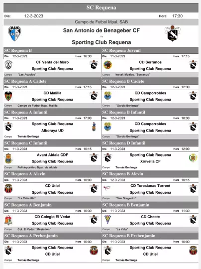 Imagen noticia Sporting Club Requena
